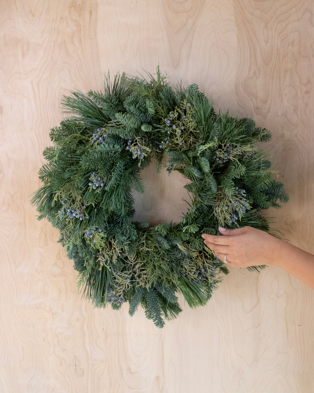 Cypress & Pine Holiday Wreath