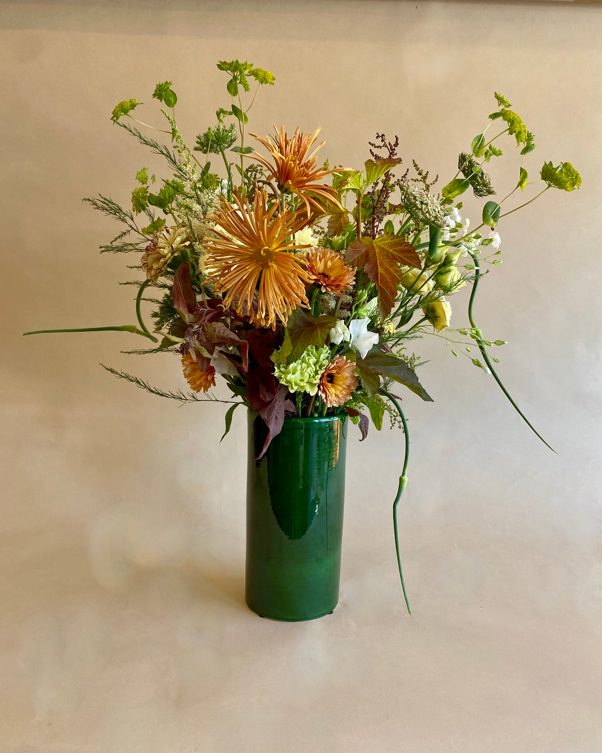 Big Green Love Vase Arrangement