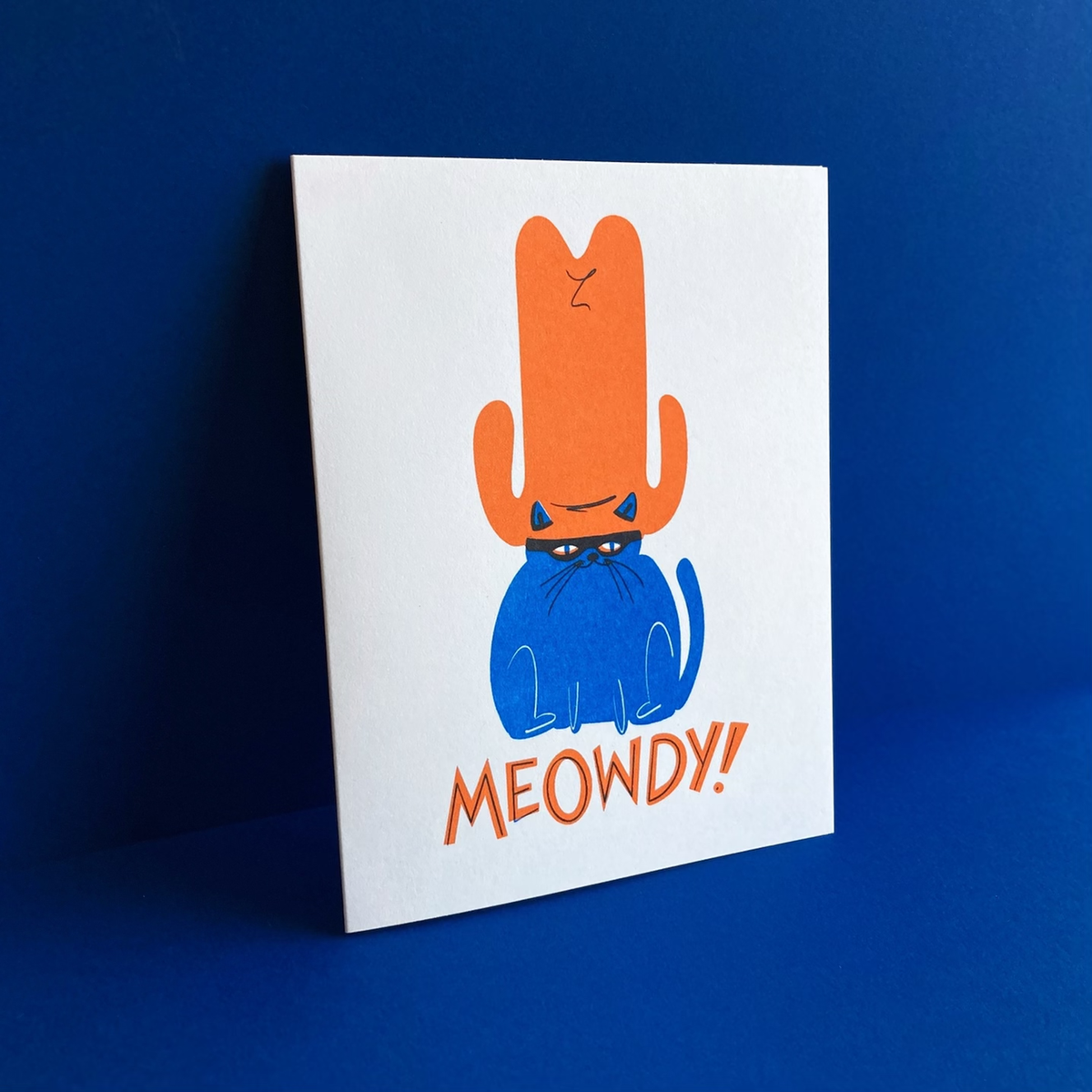 Meowdy Cat Greeting Card