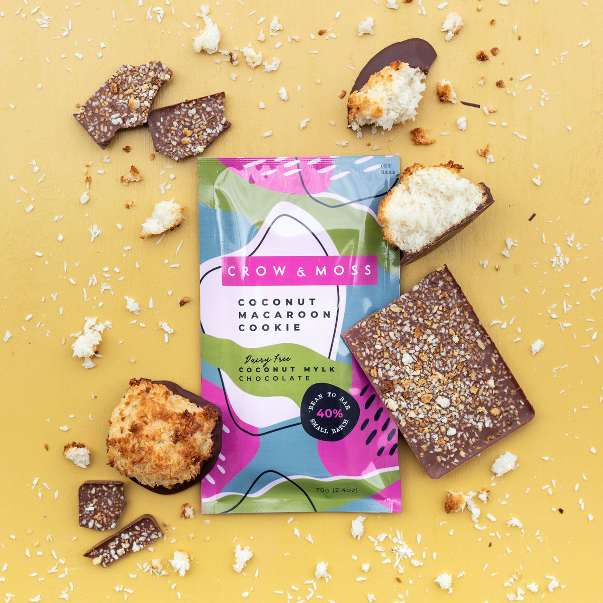 Coconut Macaroon Cookie + Coconut Mylk Bar