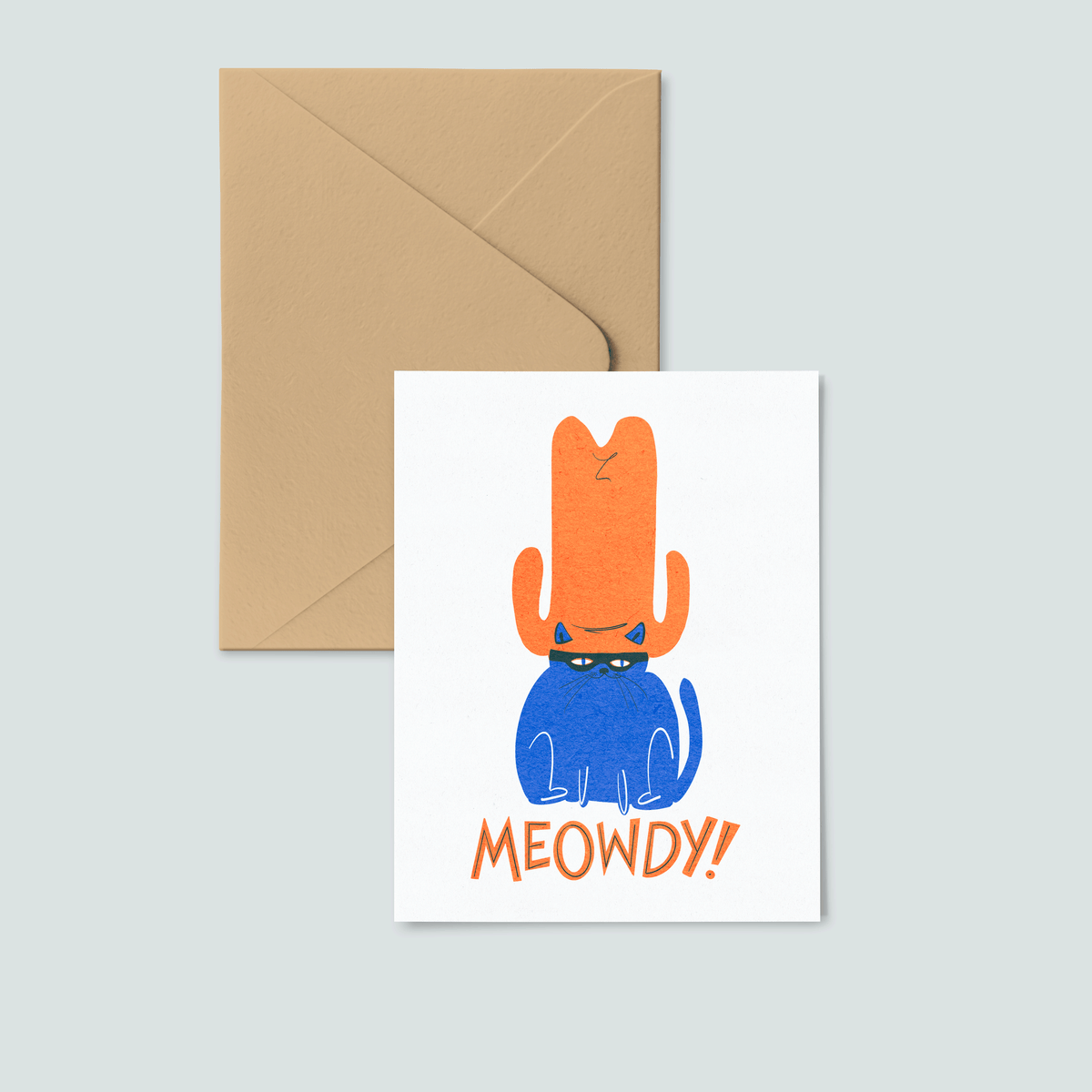 Meowdy Cat Greeting Card